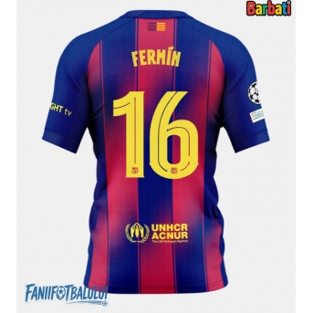 Barcelona Fermin Lopez #16 Tricou Fotbal Replică 2025-26 Barbati Acasa